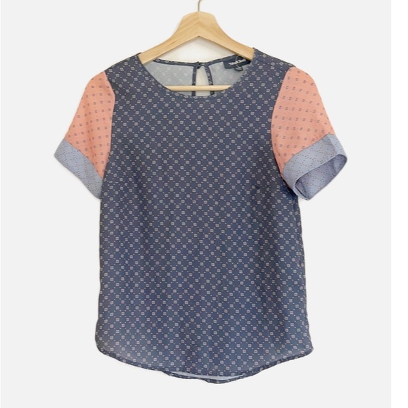 Modcloth Tops - ModCloth colorblock print blouse